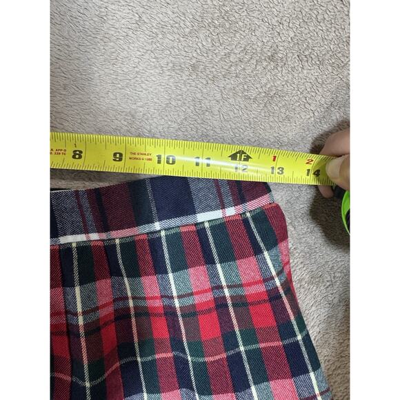 Vintage Talbots Plaid 100% Wool Midi Skirt Size 4p Pleated Oktoberfest - Picture 7 of 9